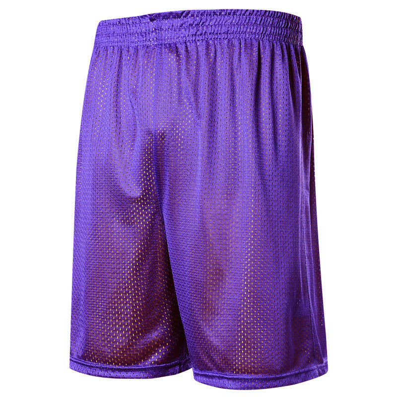 Summer knee shorts code male hip hop Basketball Shorts double training pants breathable mesh five shorts