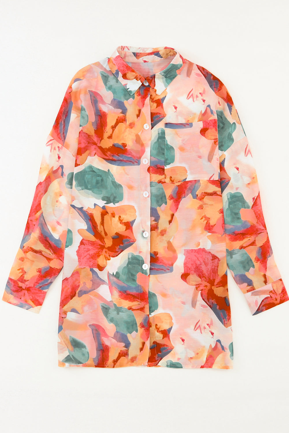 Floral Print Loose Shirt