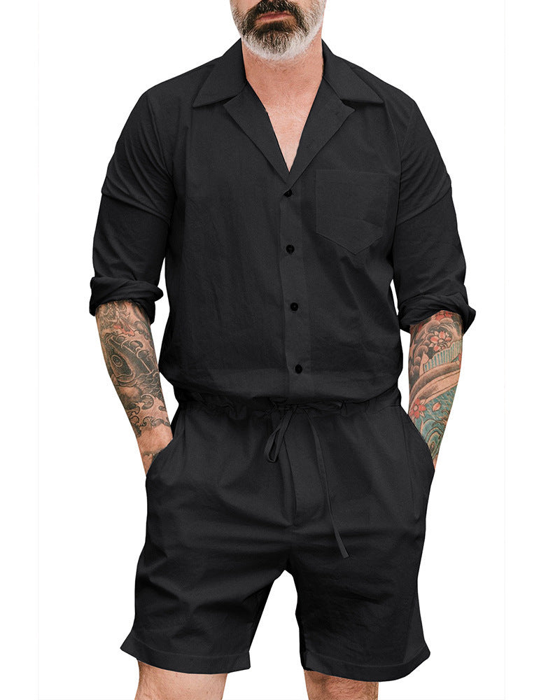 Summer new size men's bodysuit